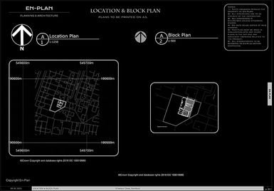 Application 9 Nelson Close Romford Mapping.