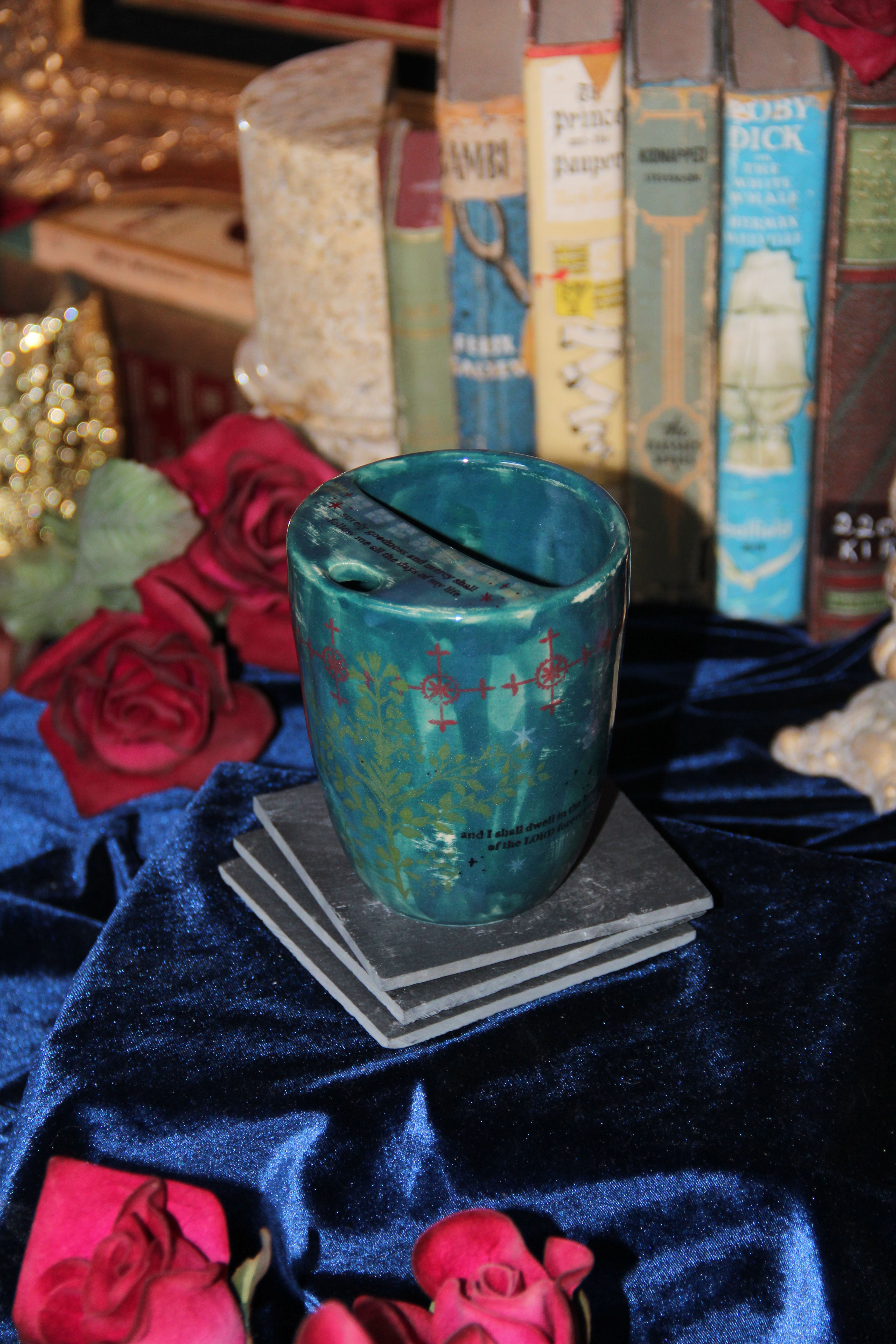 Castle Sip Cup | No.13 | With Verse + Silver Sparkles