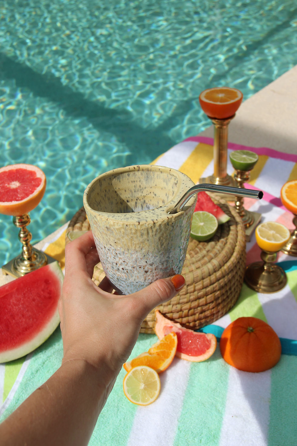 Thumbnail: Pastel Speckle Straw Cup