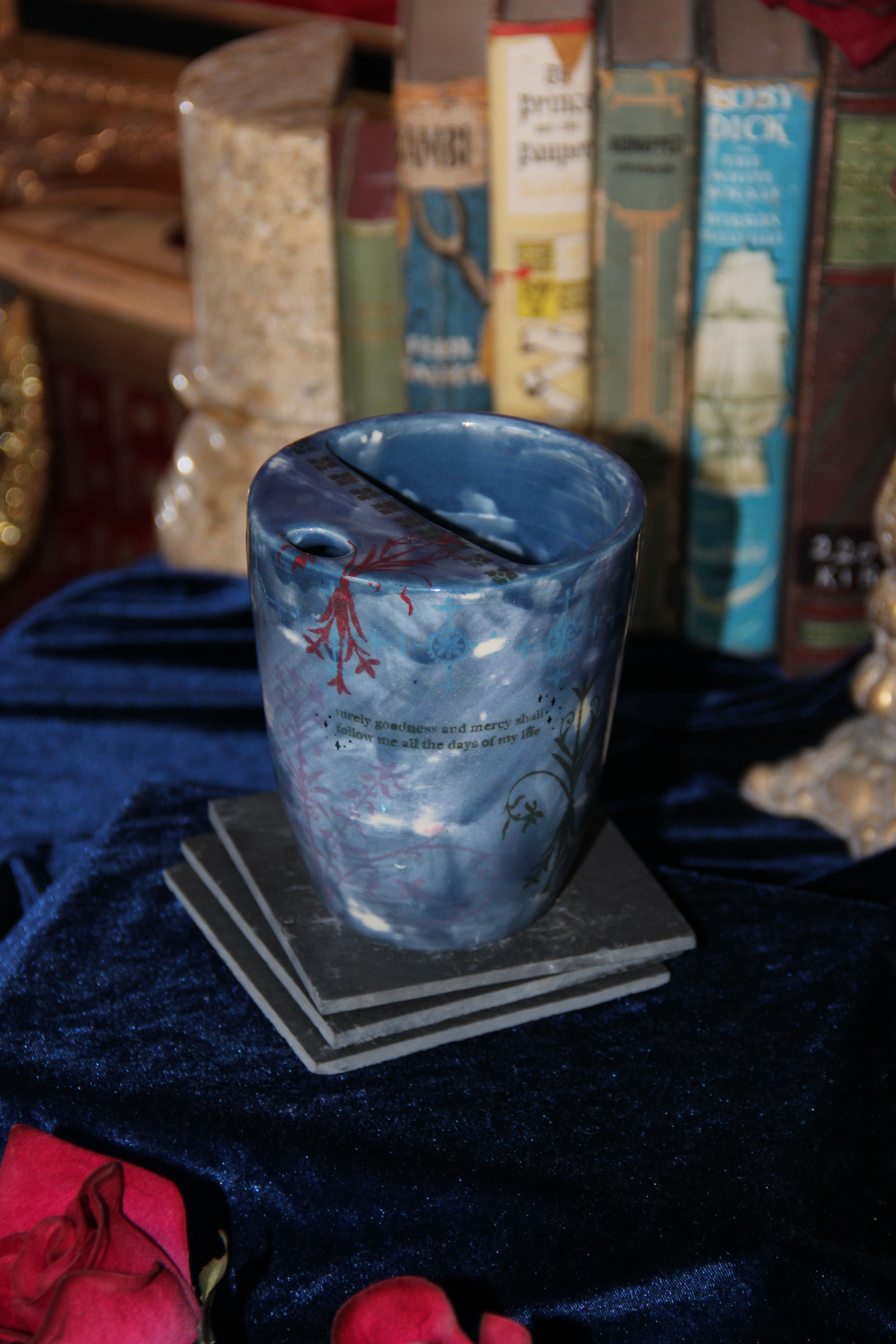 Castle Sip Cup | No.40 | With Verse + Silver Sparkles