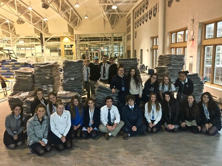 "Blankets of Love" provides 300 blankets for homeless