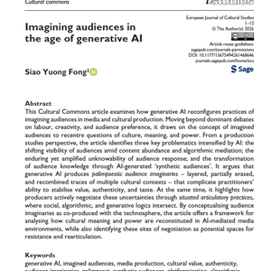 Imagining Audiences in the age of Generative AI