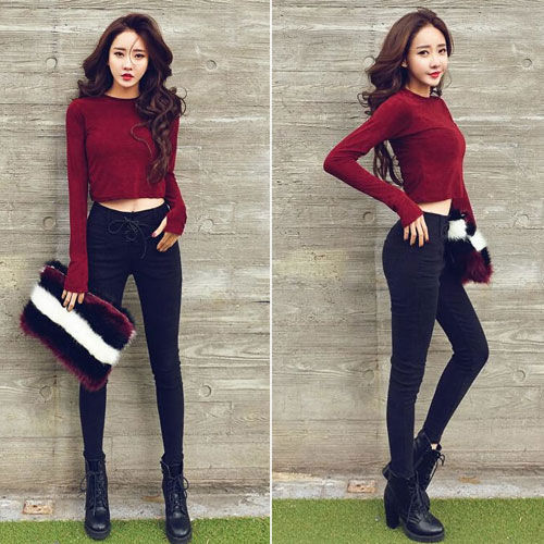 Red Long Sleeved Shirt - 30069RD