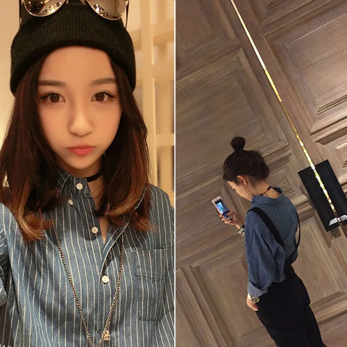 Blue Striped Long Sleeved Shirt - 30112BU-M