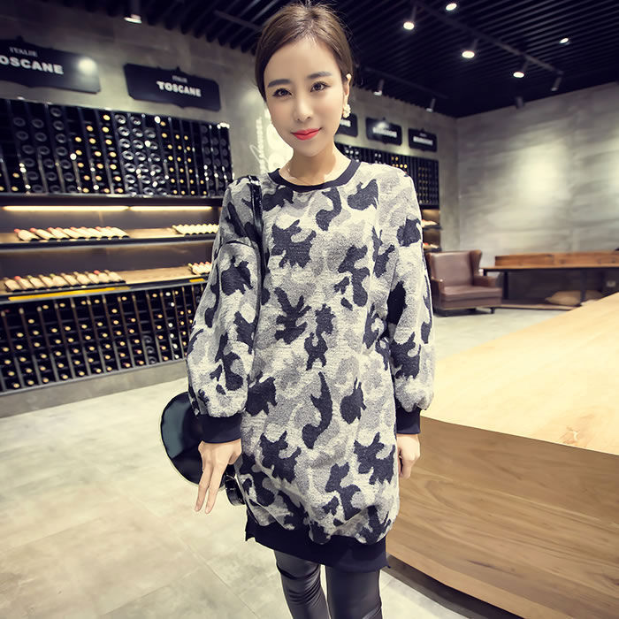 Gray Long Sleeved Sweater