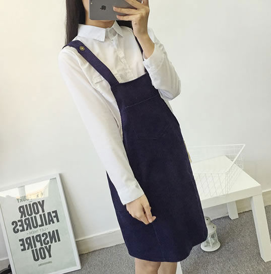 Thumbnail: Korean Strap Skirt - 30079