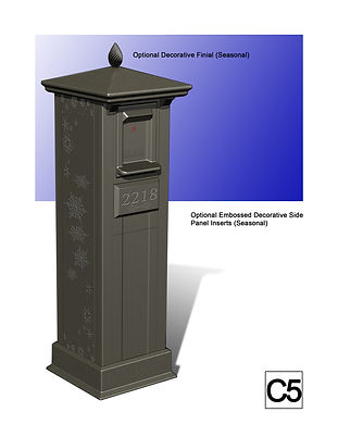 Postal Vault Side Panel Address Marker