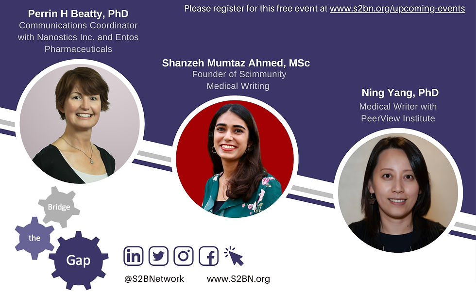 [Edmonton Chapter] Panel Discussion: Careers in Medical Writing