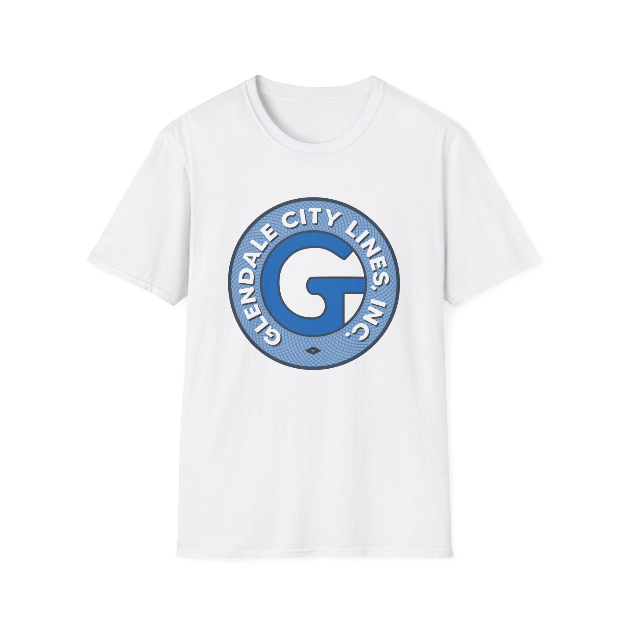 Glendale City Lines - Color Logo - Unisex Softstyle T-Shirt