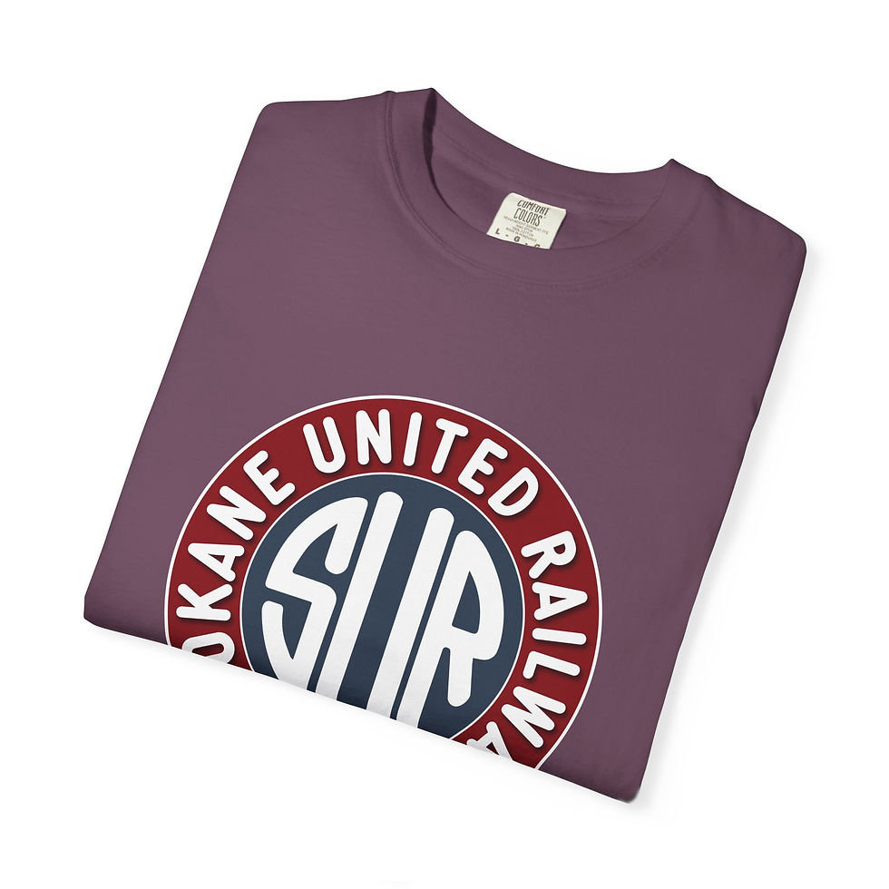 Thumbnail: Spokane United Railways - Unisex Garment-Dyed T-shirt