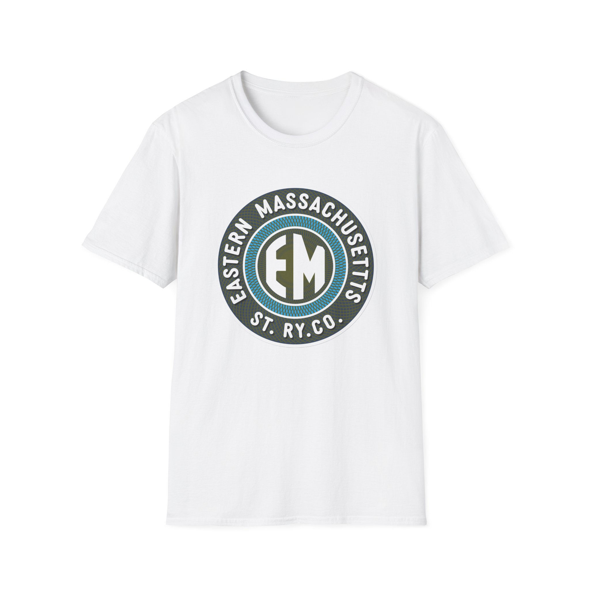 East. Massachusetts St. Ry. - Color Logo - Unisex Softstyle T-Shirt