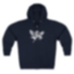 Thumbnail: MEZ 25 White Zip Hoodie — Center Logo , Lightweight Casual Zip-Up