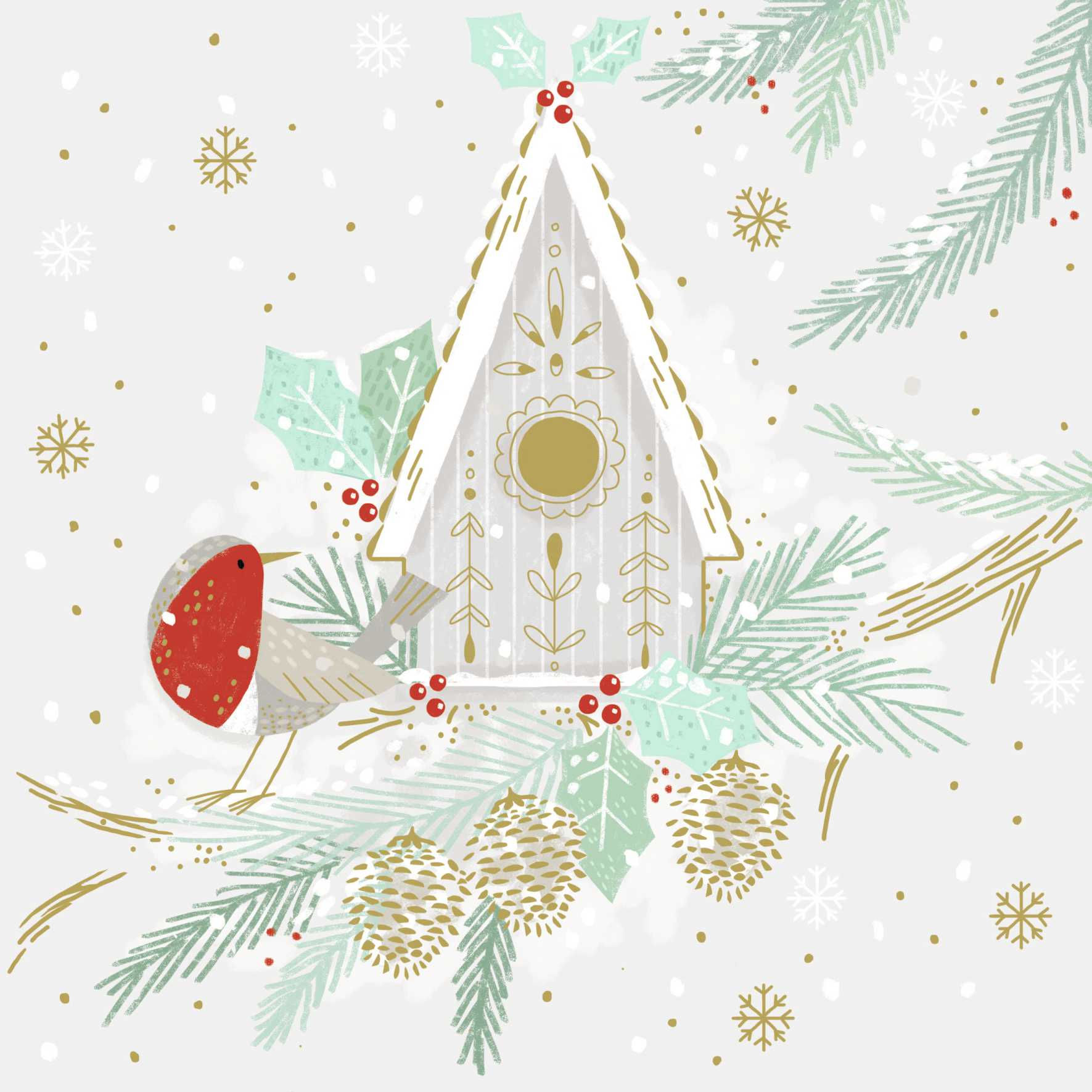 Nordic Bird House: Charity Christmas Cards