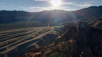 Drone landscape photo in Nevada.