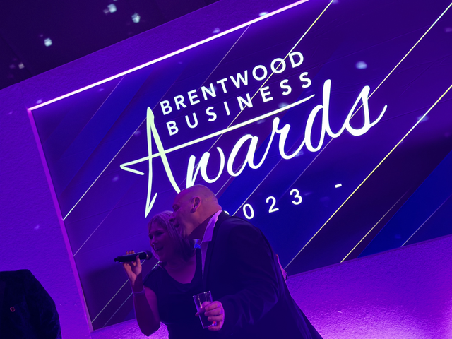 During the program at the Brentwood Business Awards 2023.