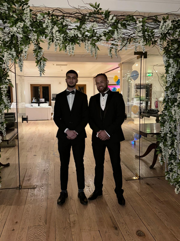 The 21UP Movement's Founder, Perry Blake, and member, Usman Ali, attend the Brentwood Business Awards 2023.