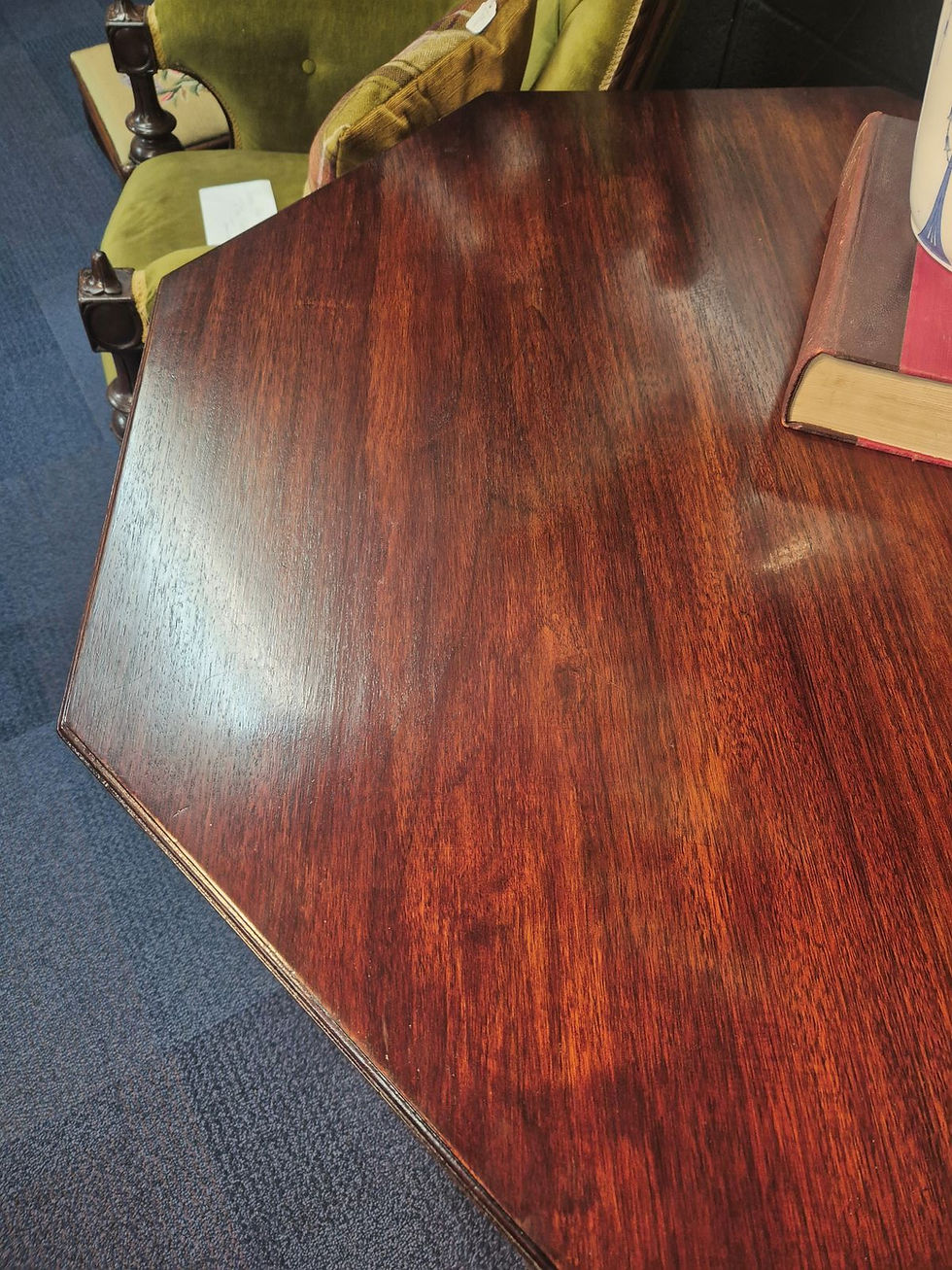 Thumbnail: 19th Century Mahogany Hexagonal Occasional Table