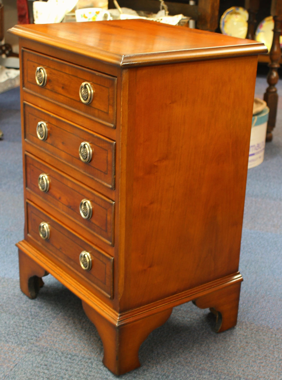 Thumbnail: Lovely Yew Small Chest of Drawers