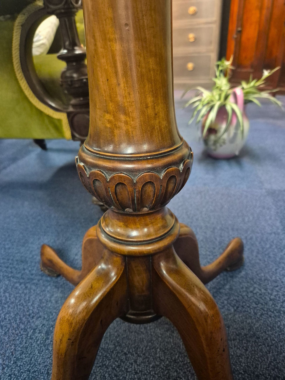 Thumbnail: 19th Century Walnut Hexagonal Side Table