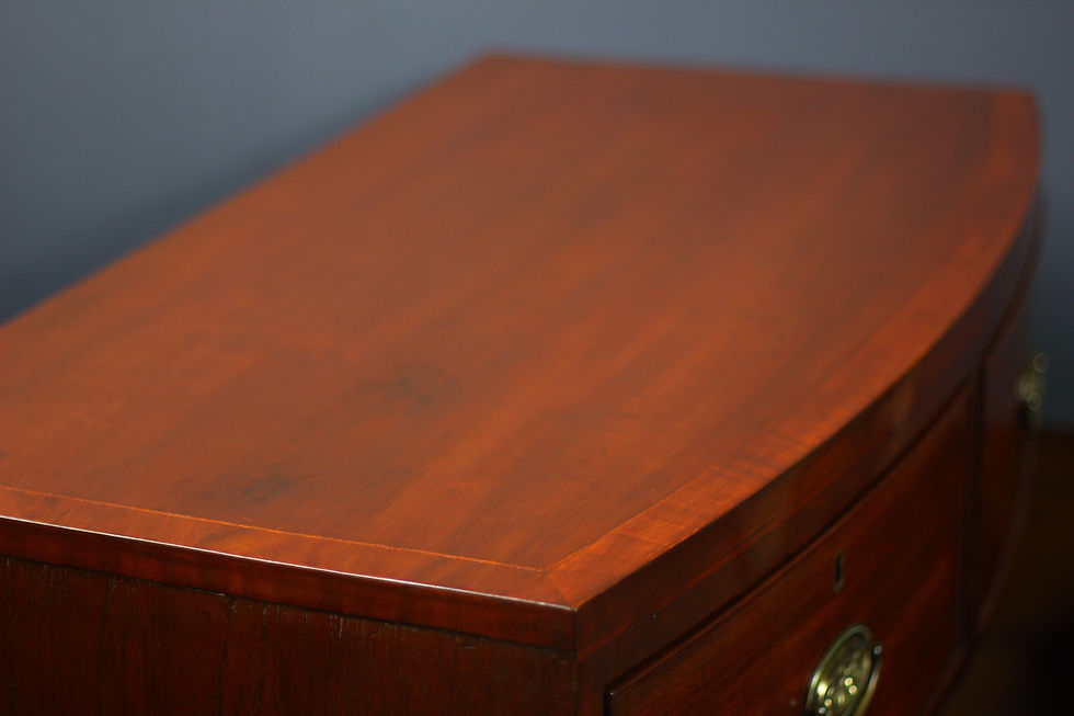 Thumbnail: Lovely Georgian Bow Front Chest of Drawers