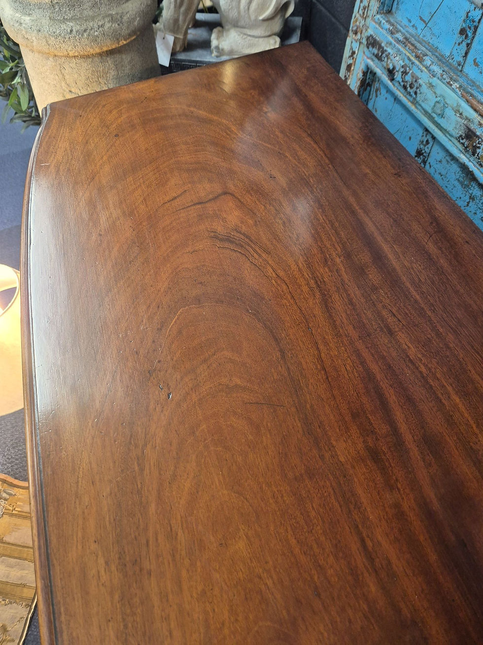 Thumbnail: Georgian Mahogany Bow Front Chest of Drawers
