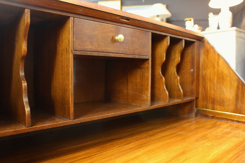 Thumbnail: Burr Walnut Queen Anne Style Bureau