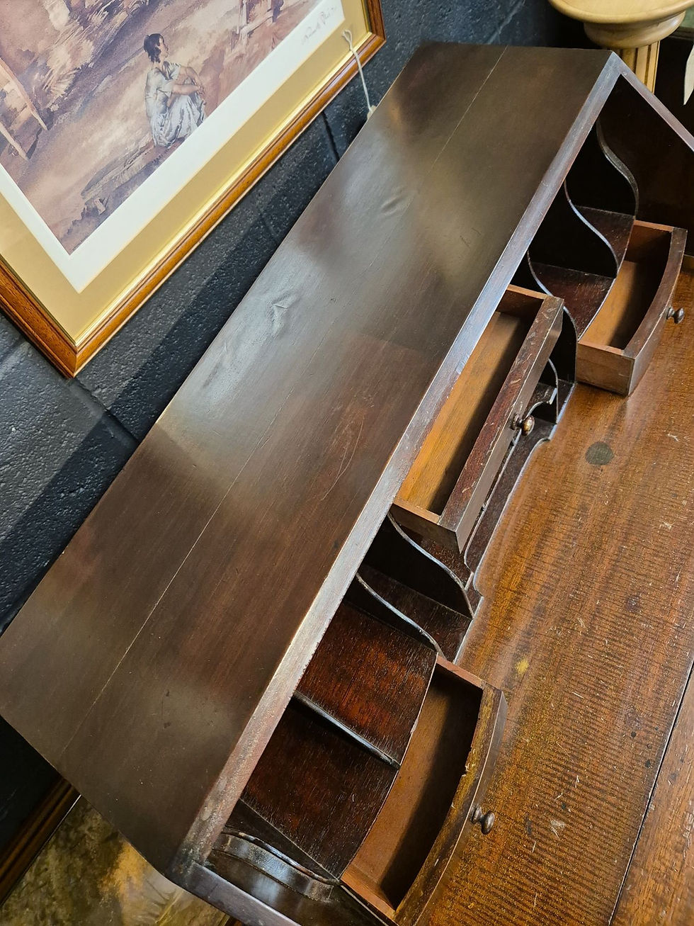 Thumbnail: Mahogany 20thC bureau by JAS. Shoolbred & Co.