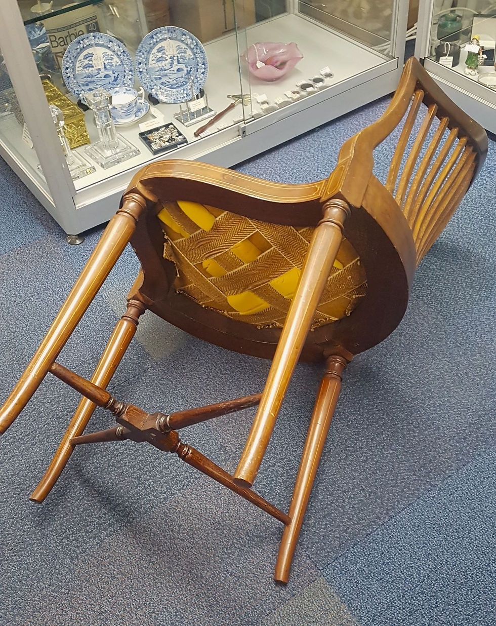 Thumbnail: Edwardian Mahogany Corner Chair