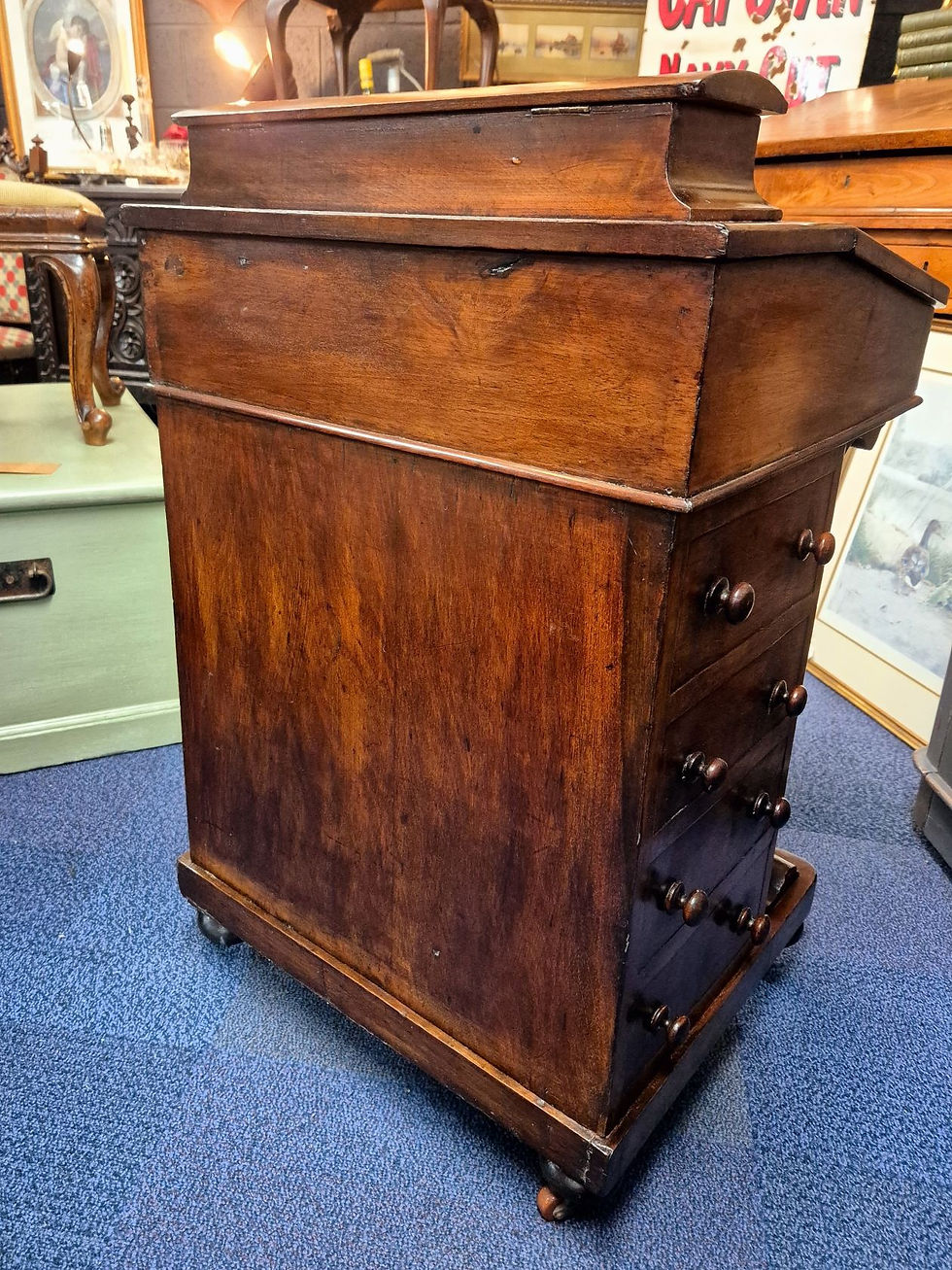Thumbnail: Victorian Burr Walnut Davenport