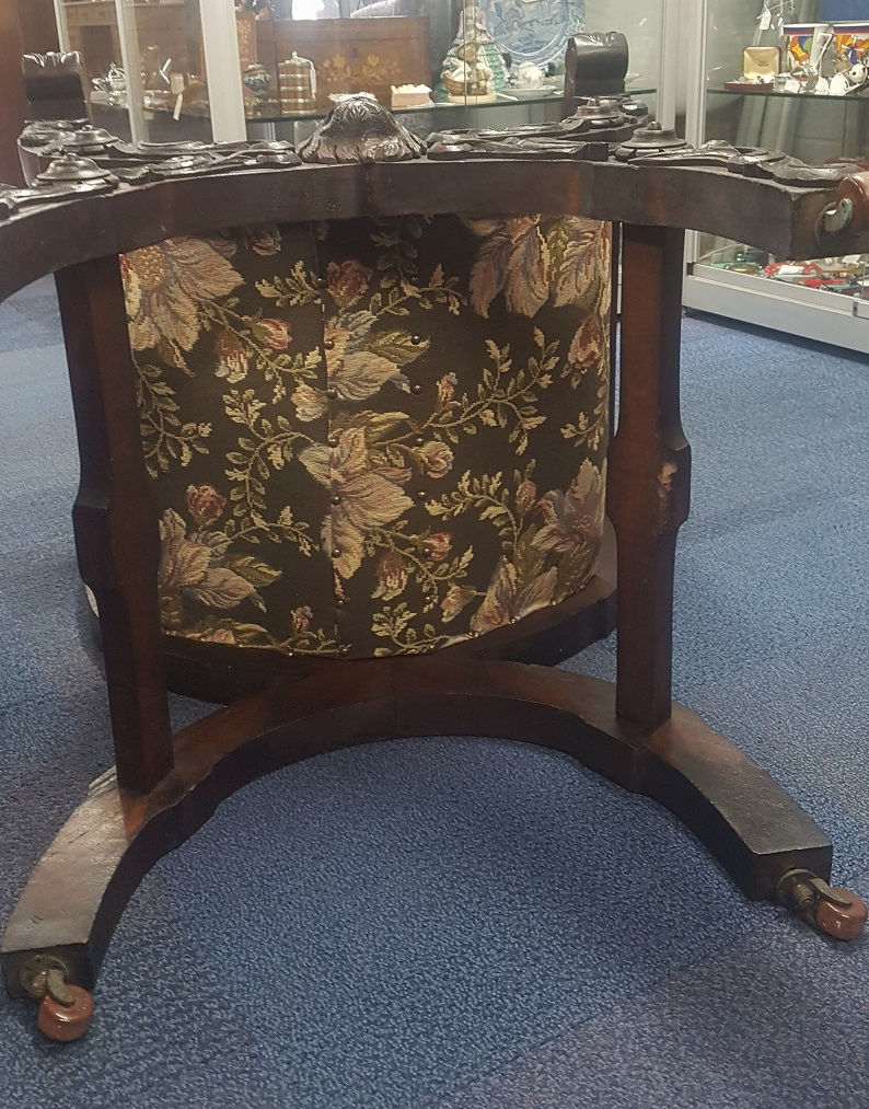Thumbnail: 19thC Savonarola Style Chair / Throne Chair