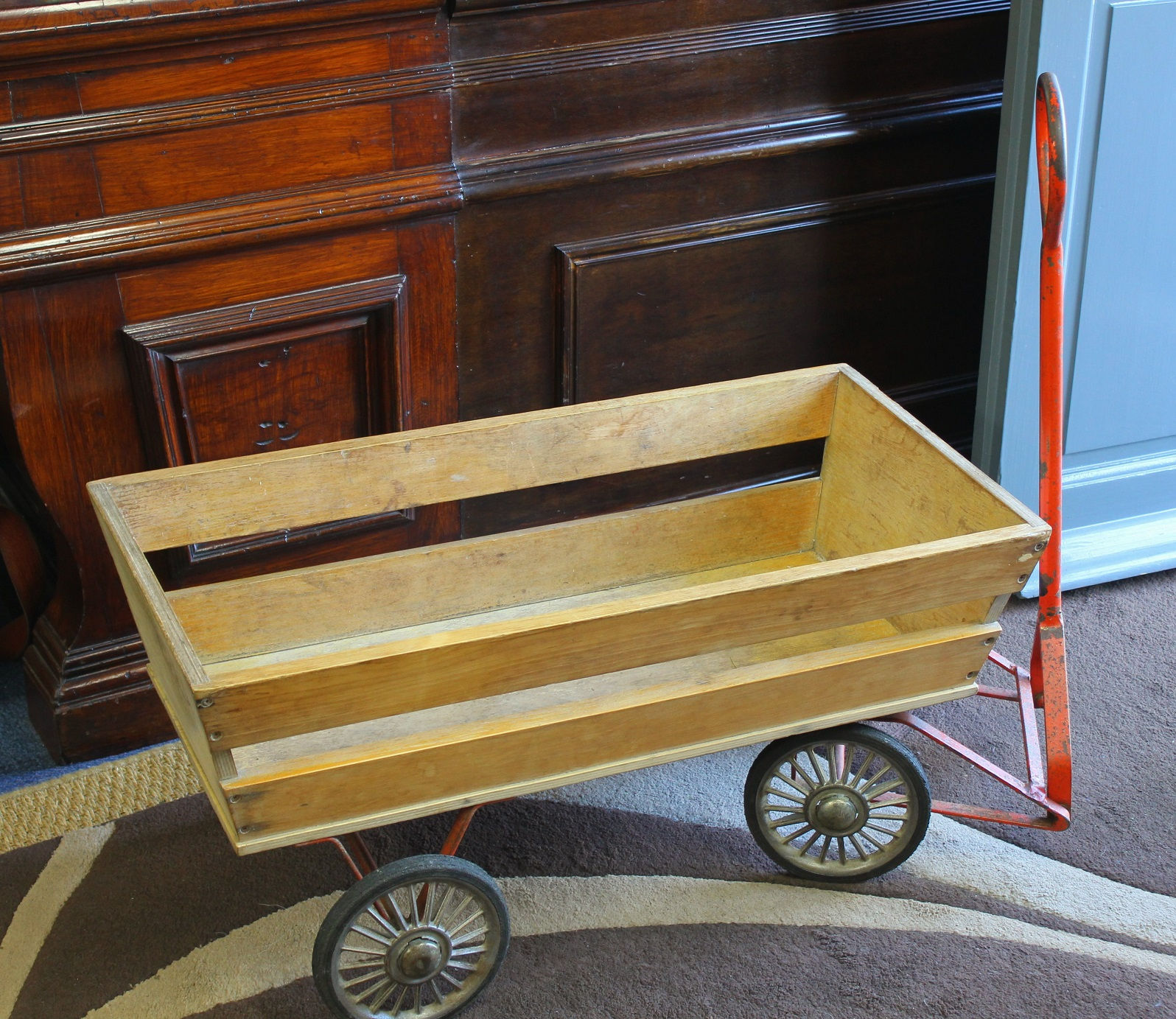 Vintage Childs Pull A Long Cart
