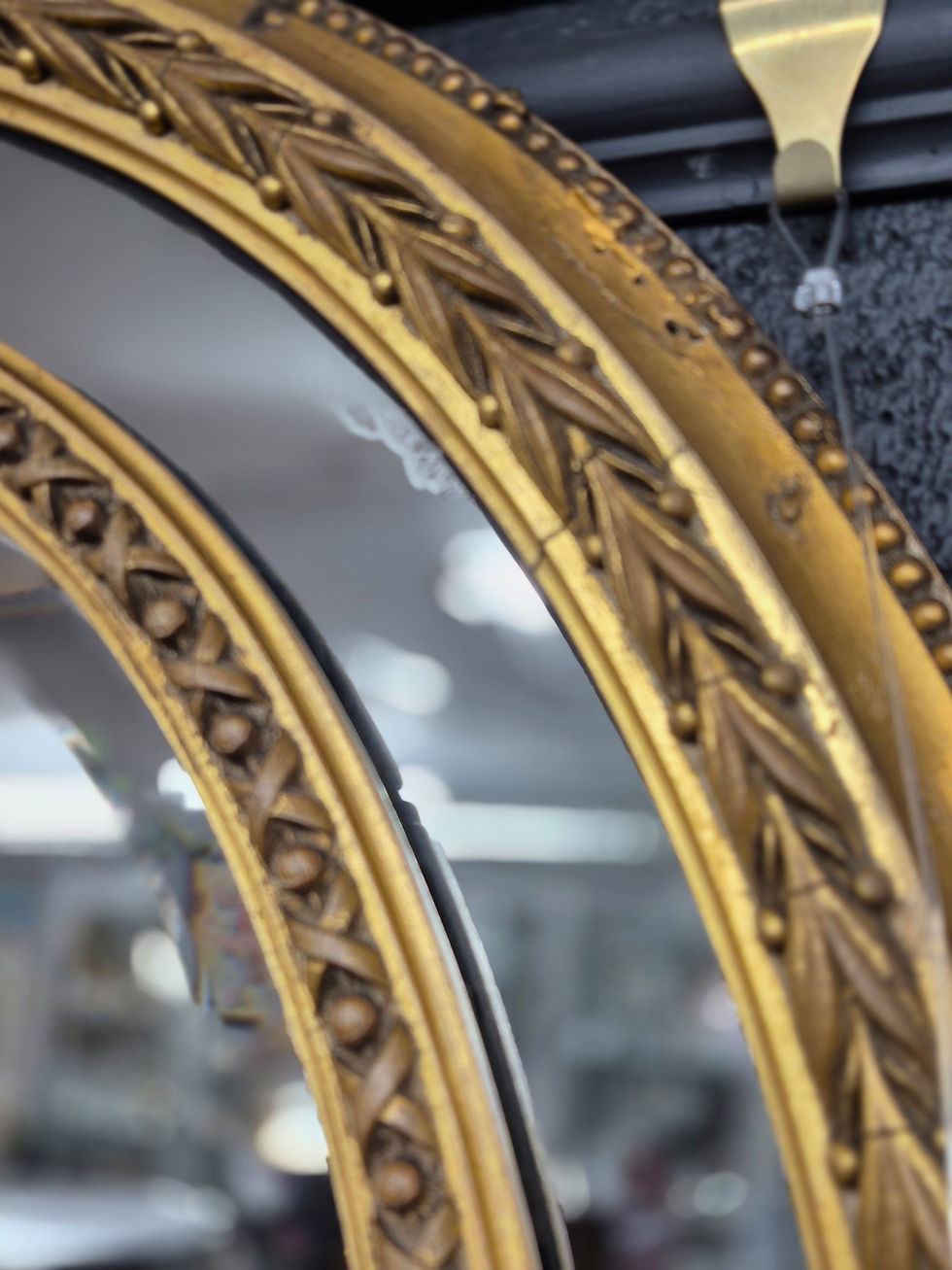Thumbnail: 19thC Oval Gilt Mirror