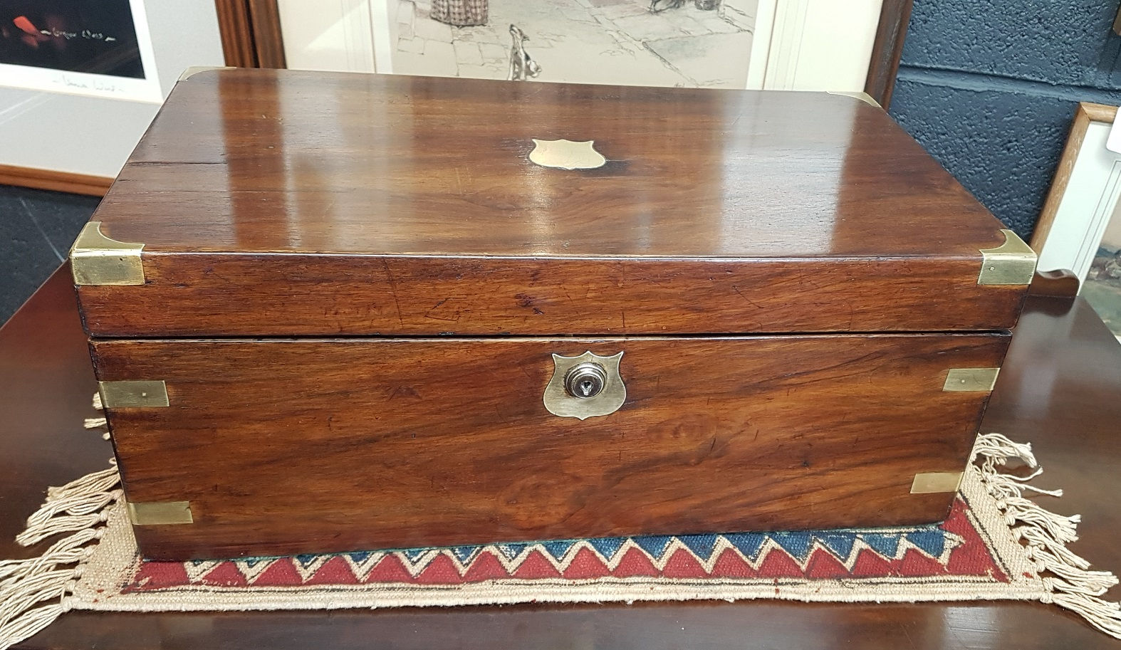 19th Century Rosewood Writing Box