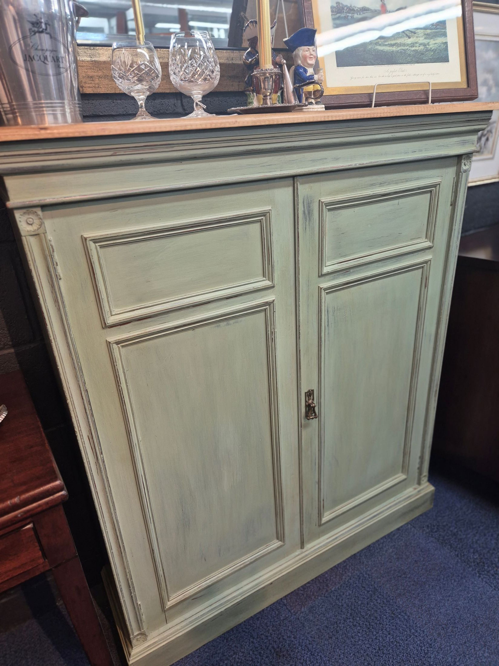 Vintage Cupboard with Later Paint Finish