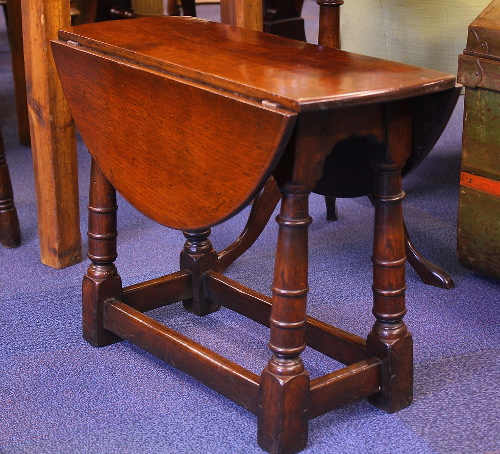 Thumbnail: Oak Joint Stool Style Occasional Table