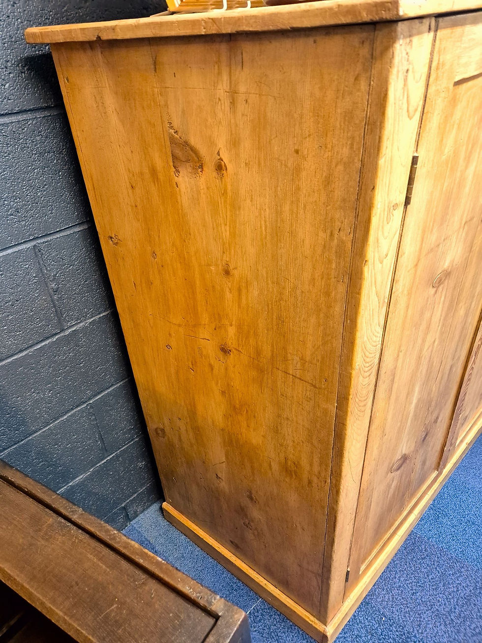 Thumbnail: Large Vintage Pine Cupboard or Wardrobe