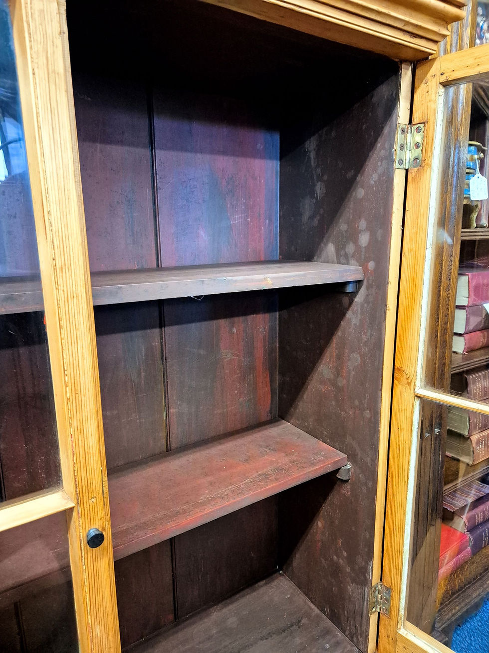 Thumbnail: Vintage Pine Glazed Display cabinet