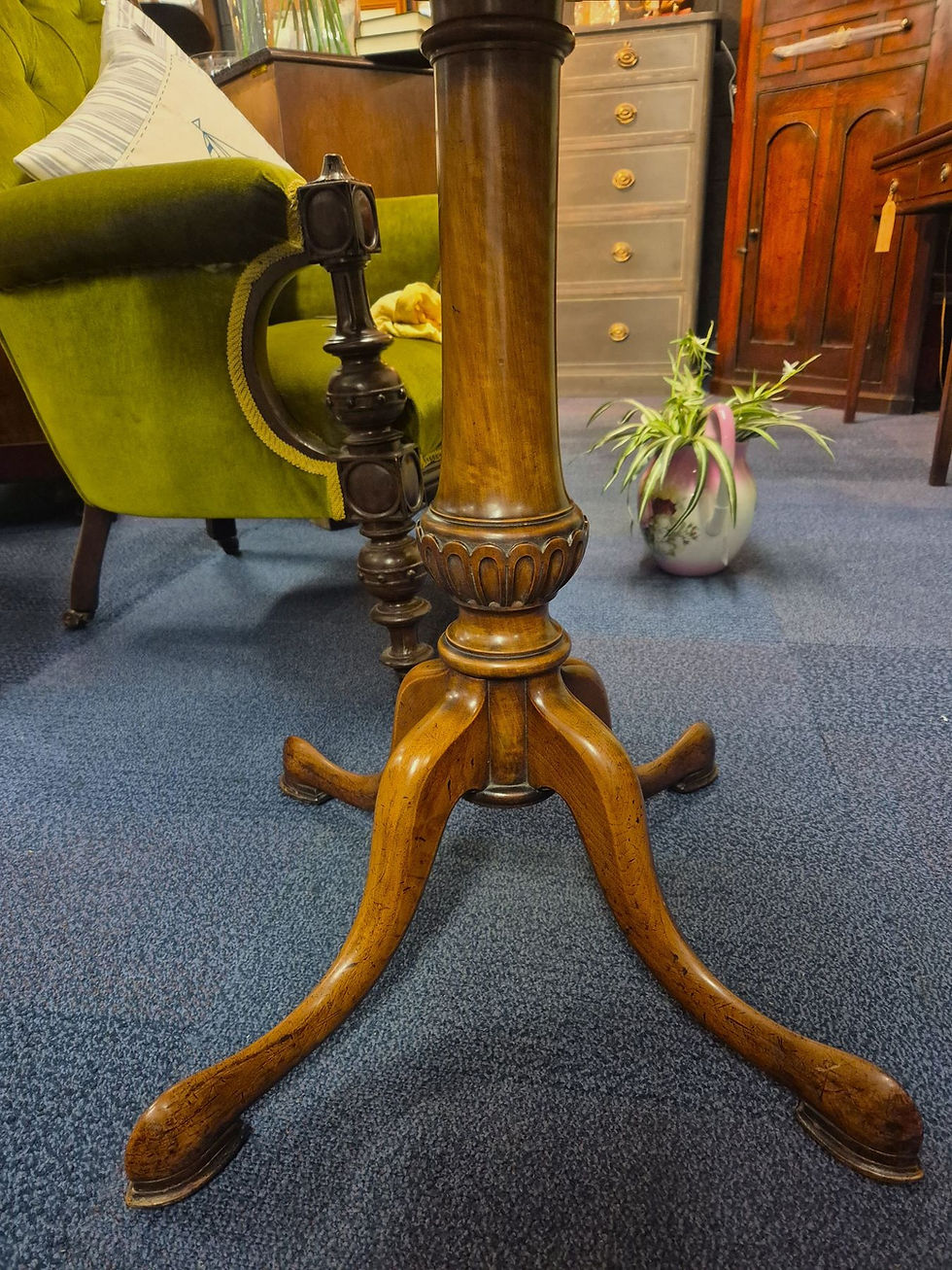 Thumbnail: 19th Century Walnut Hexagonal Side Table