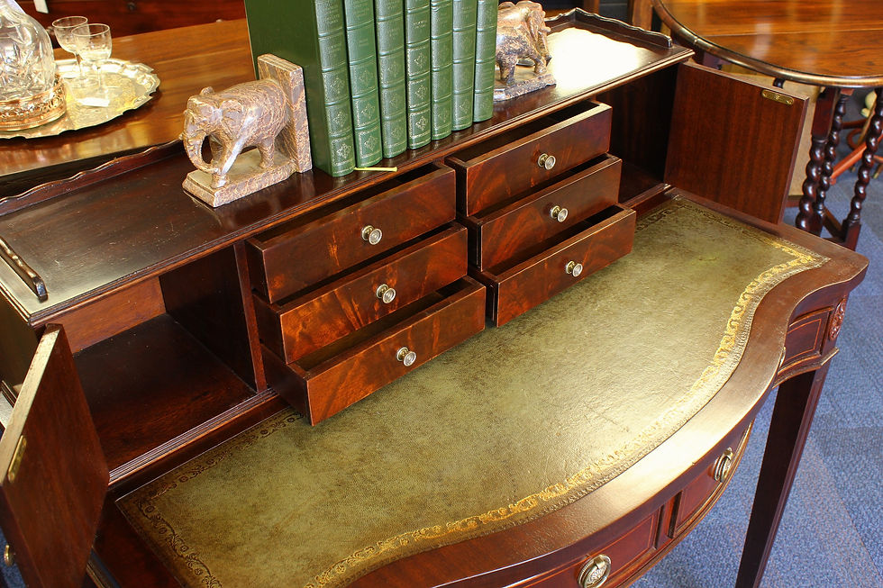 Thumbnail: Mahogany 20thC Bon Heur Du Jour