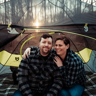 camping engagement session photo shoot, Pennsylvania engagement photography, Jim Thorpe, Manda Jean Photography