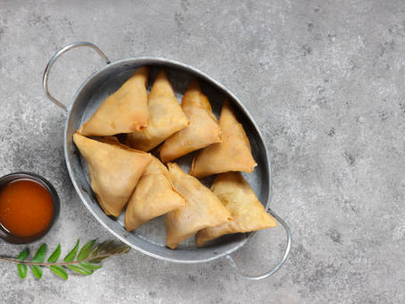 Samossas pomme de terre, pomme et camembert