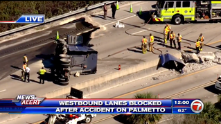 WB lanes of Palmetto Expressway shut down due to accident
