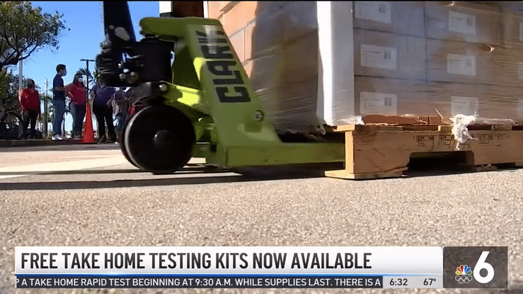Video preview of MDFR personnel providing COVID rapid test kits that are being offered for free at Miami-Dade County Public Libraries.