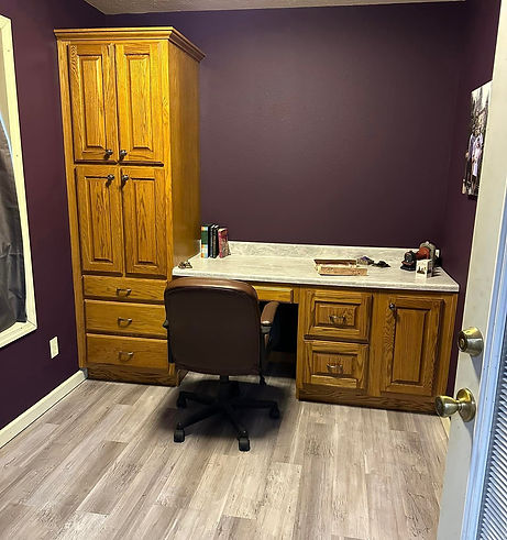 fresh paint, new counter tops, new flooring