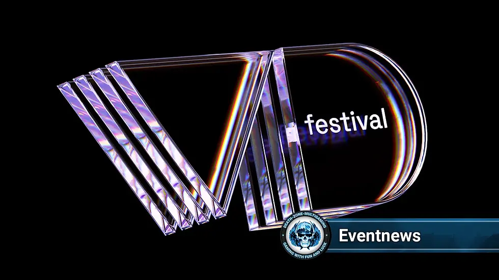 Zeigt den Banner der Video Days Festival Convention
