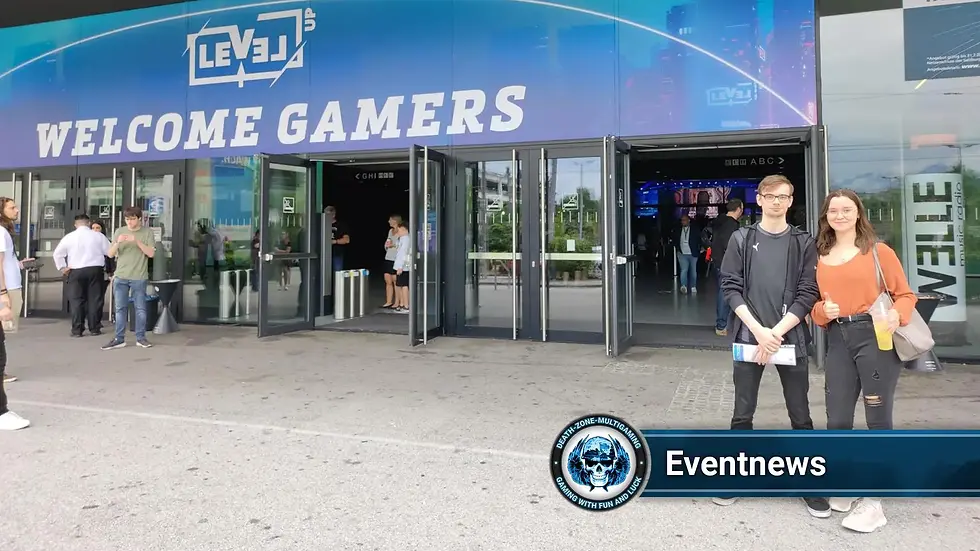 Zeigt den Banner der Level Up Convention 2023