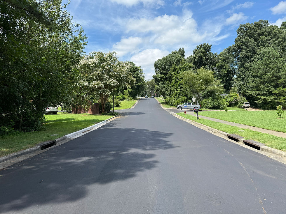Pavement resurfacing and preservation treatment, Durham, NC