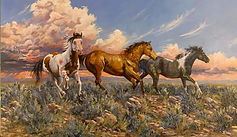 "Race the Wind", painting by Valeria Yost