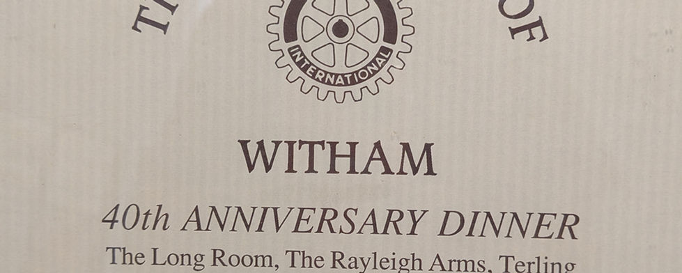 Rotary Club Anniversary Dinner Posters
