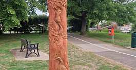 River Walk Wooden Sculptures